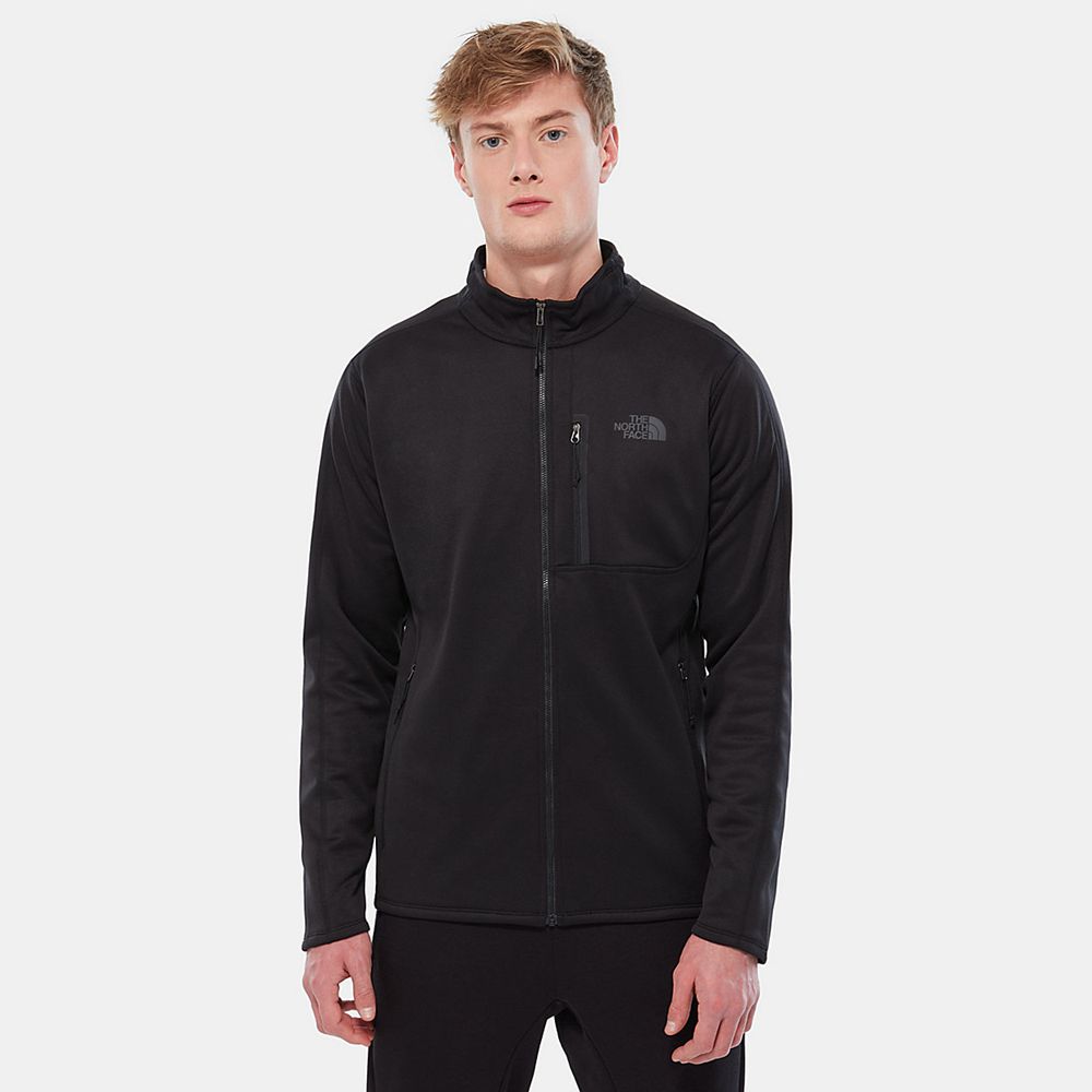 The North Face Fleece Jacket Mens Australia - The North Face Canyonlands Black Hiking (COD-817943)